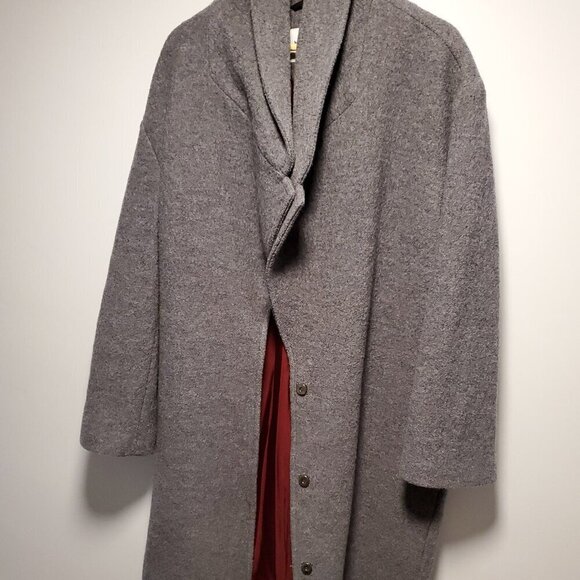 Marcella NYC Oversized Elizabeth Coat Large Grey - Picture 2 of 9